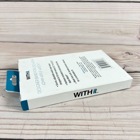 Dark Blue Silicone Sport Strap Watch Band Compatible with 42/44/45mm Apple Watch - Picture 3 of 7